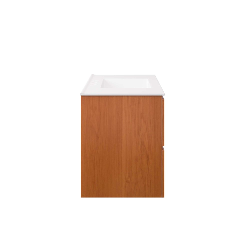 Scenic 36" Wall-Mount Bathroom Vanity. Picture 3