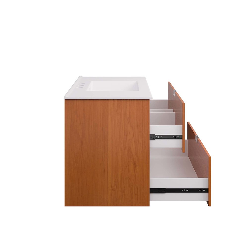 Scenic 36" Wall-Mount Bathroom Vanity. Picture 6