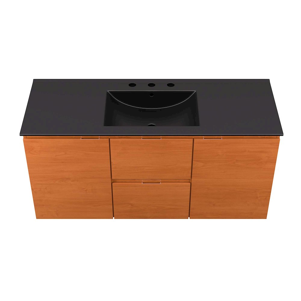 Scenic 48" Wall-Mount Bathroom Vanity. Picture 5