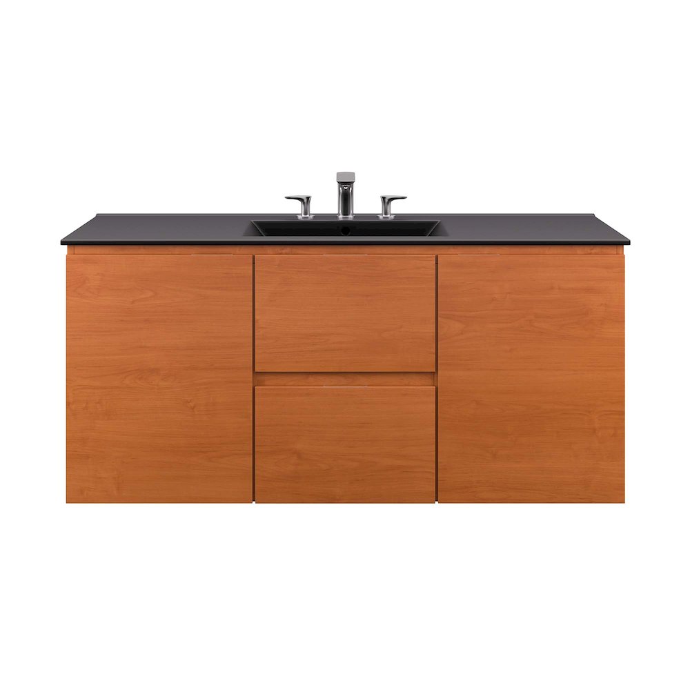 Scenic 48" Wall-Mount Bathroom Vanity. Picture 4