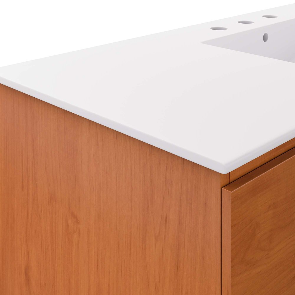 Scenic 48" Wall-Mount Bathroom Vanity. Picture 8