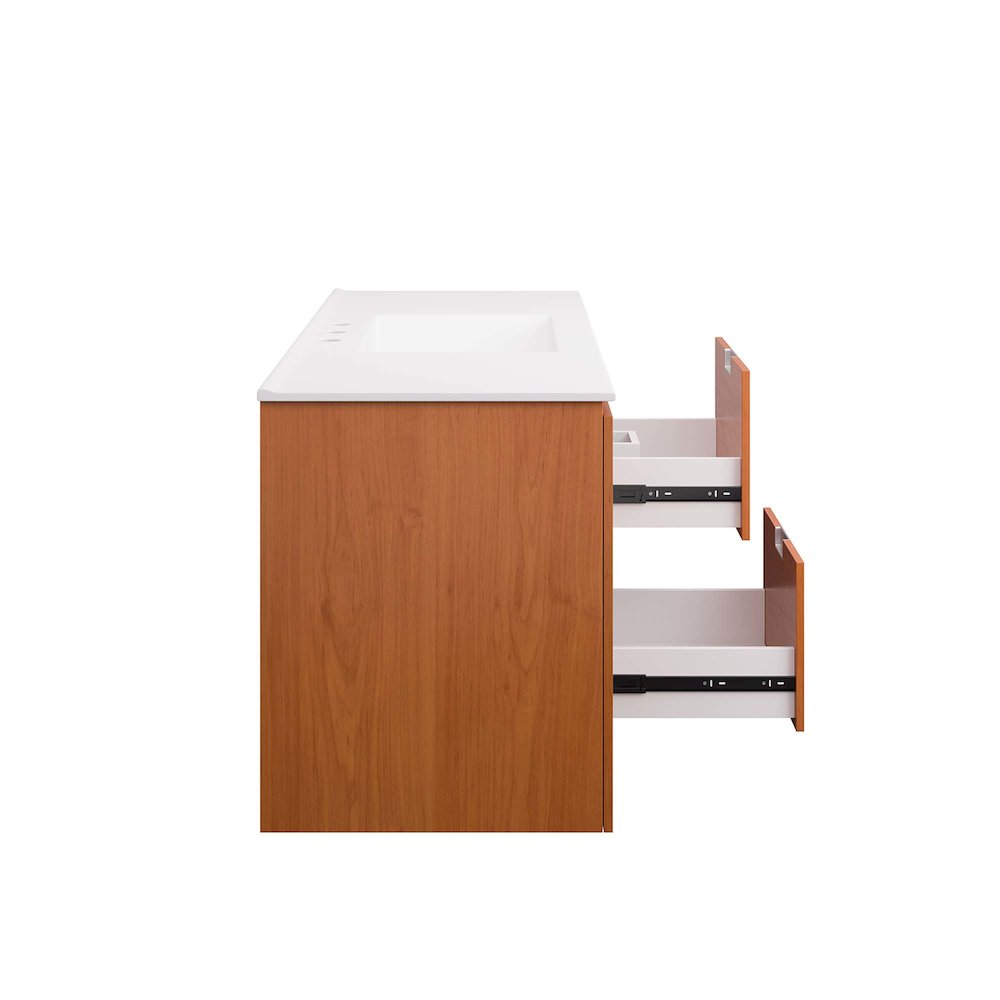 Scenic 48" Wall-Mount Bathroom Vanity. Picture 7