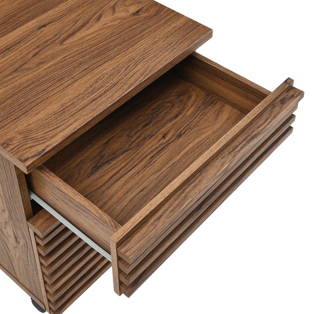 Render Wood Desk and File Cabinet Set. Picture 11