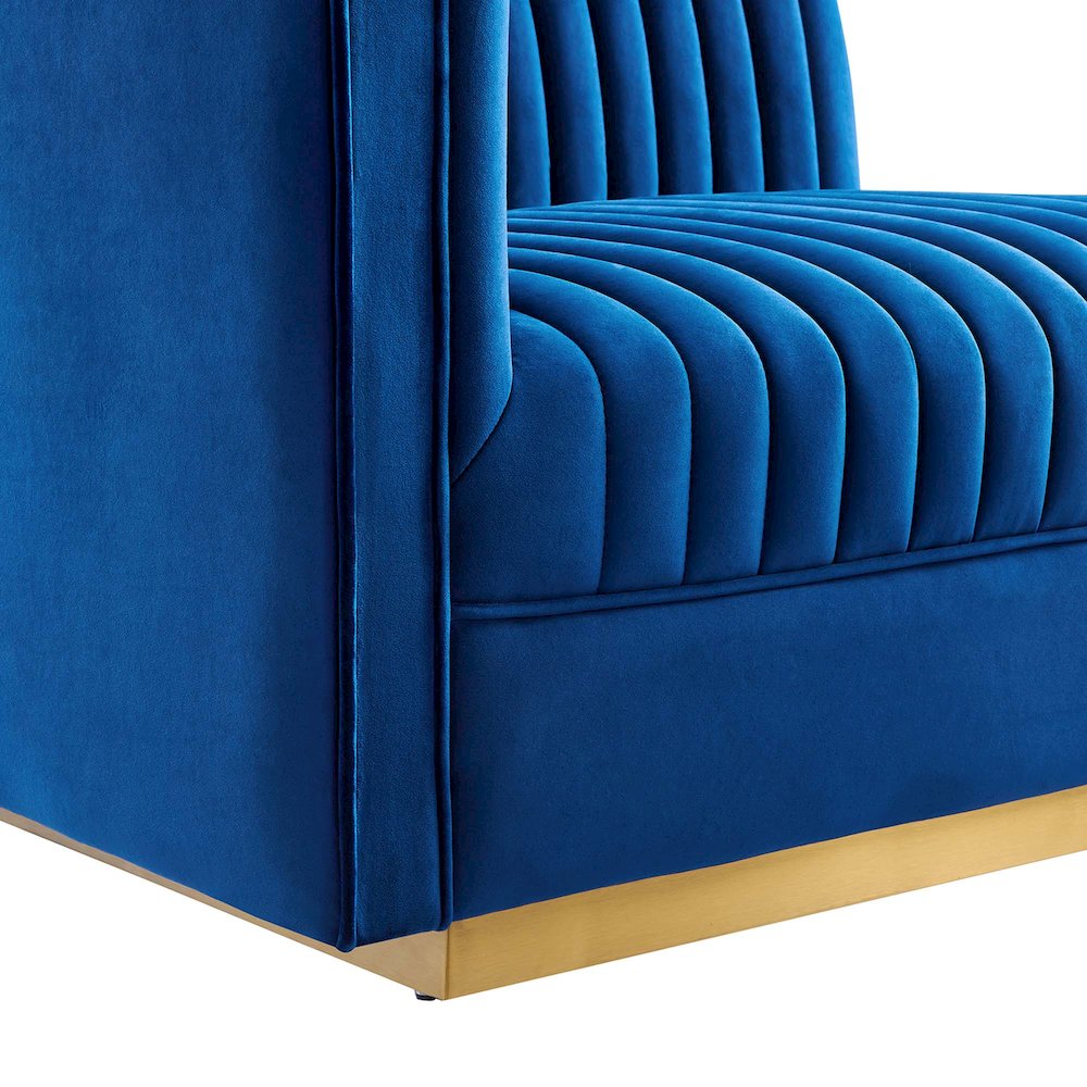 Sanguine Channel Tufted Performance Velvet Modular Sectional Sofa Loveseat. Picture 8