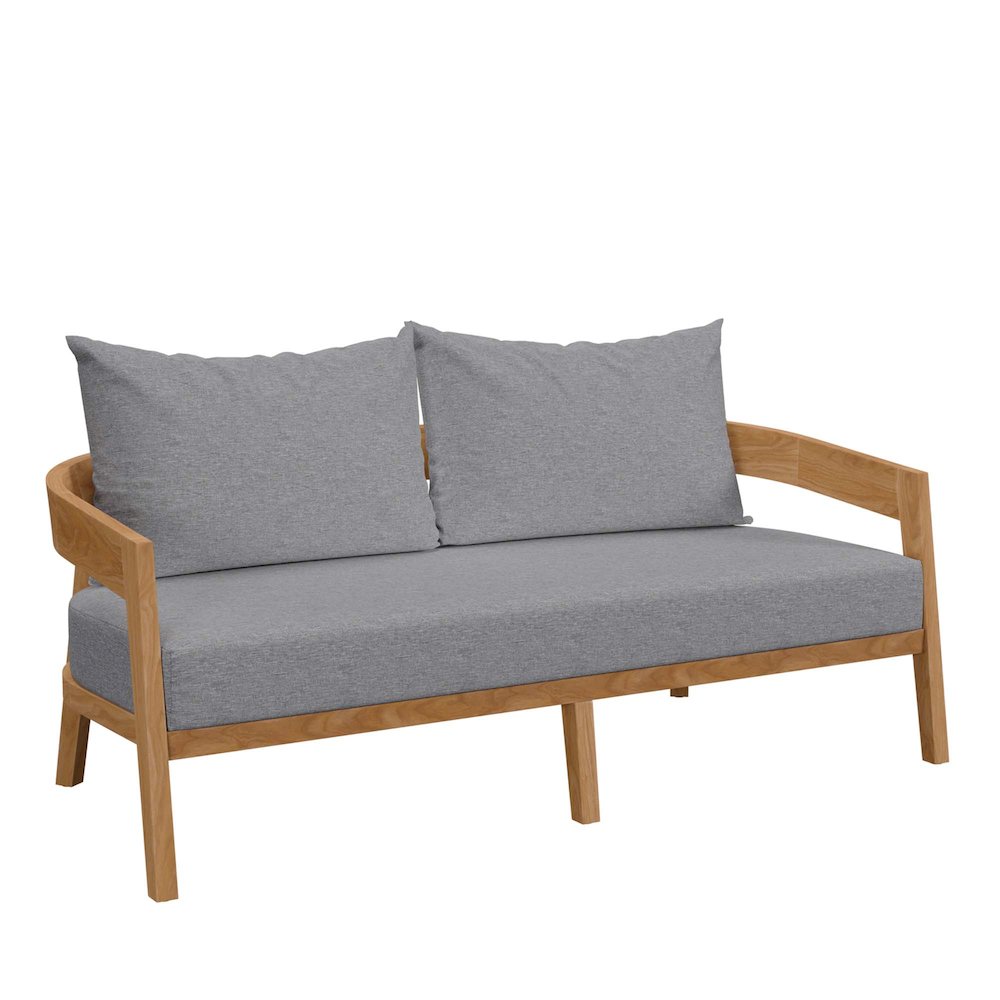 Brisbane 3-Piece Teak Wood Outdoor Patio Set. Picture 5