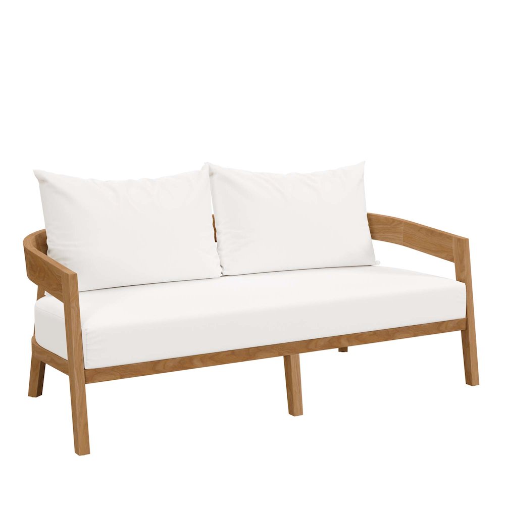 Brisbane 3-Piece Teak Wood Outdoor Patio Set. Picture 5