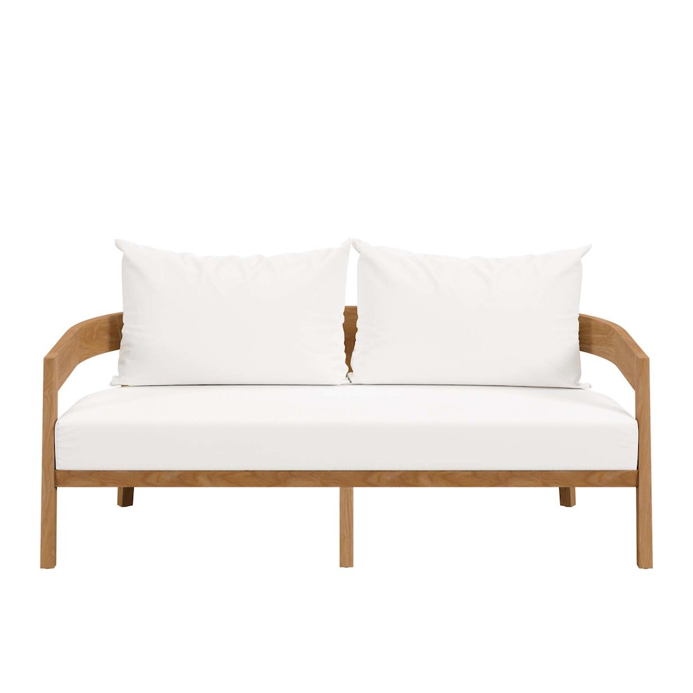 Brisbane 3-Piece Teak Wood Outdoor Patio Set. Picture 7