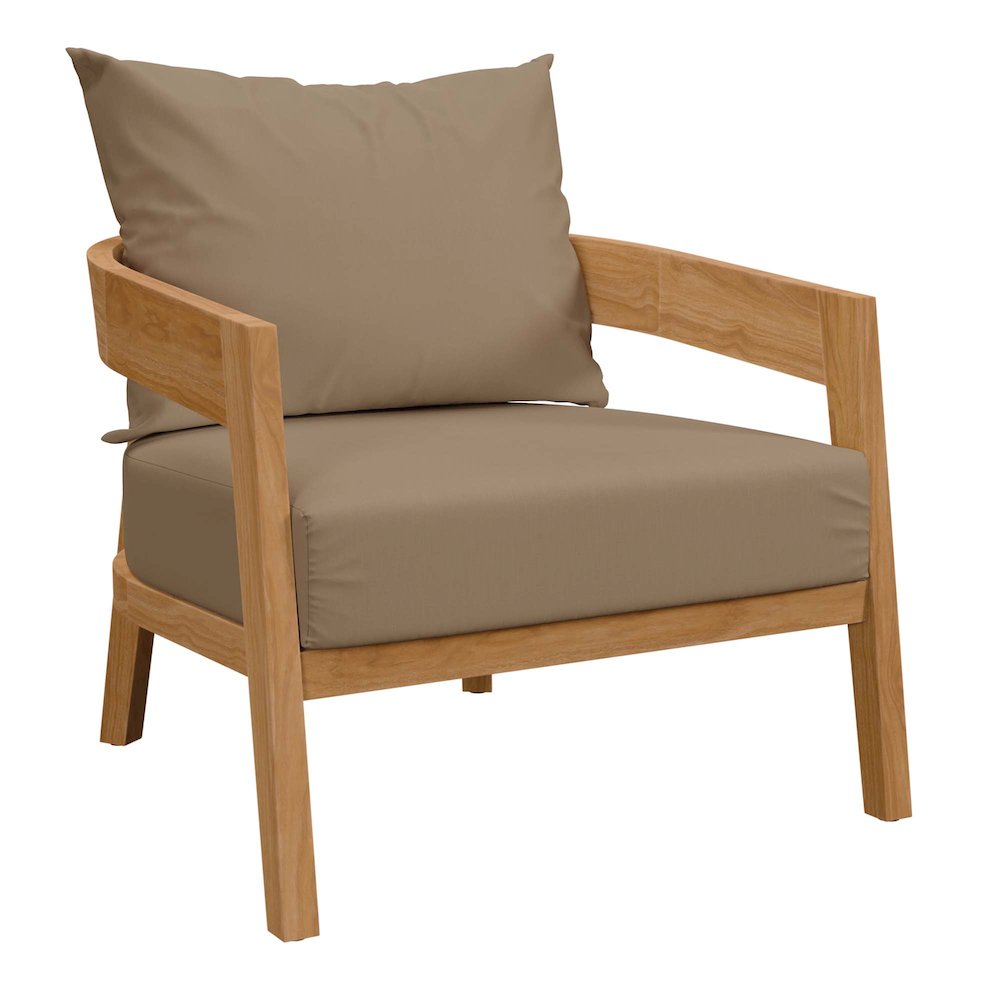 Brisbane 3-Piece Teak Wood Outdoor Patio Set. Picture 4