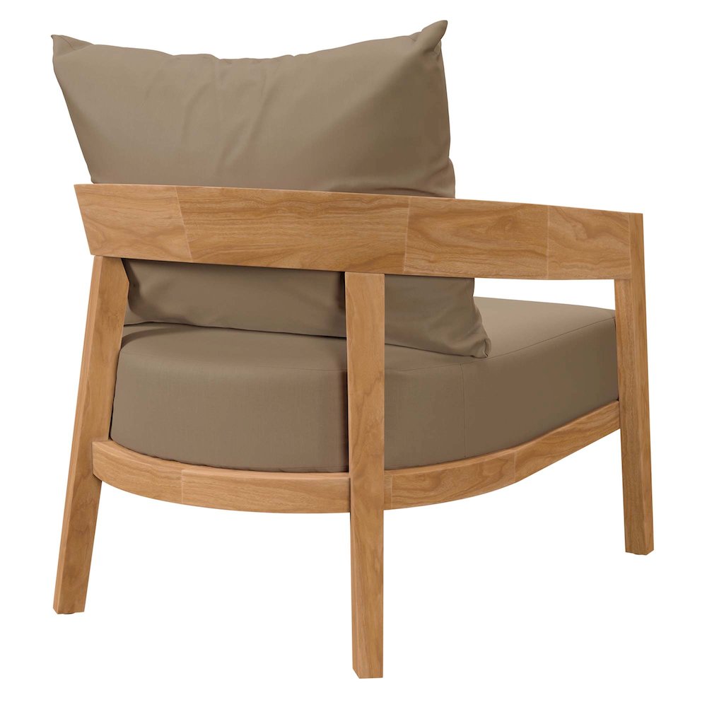 Brisbane 3-Piece Teak Wood Outdoor Patio Set. Picture 6
