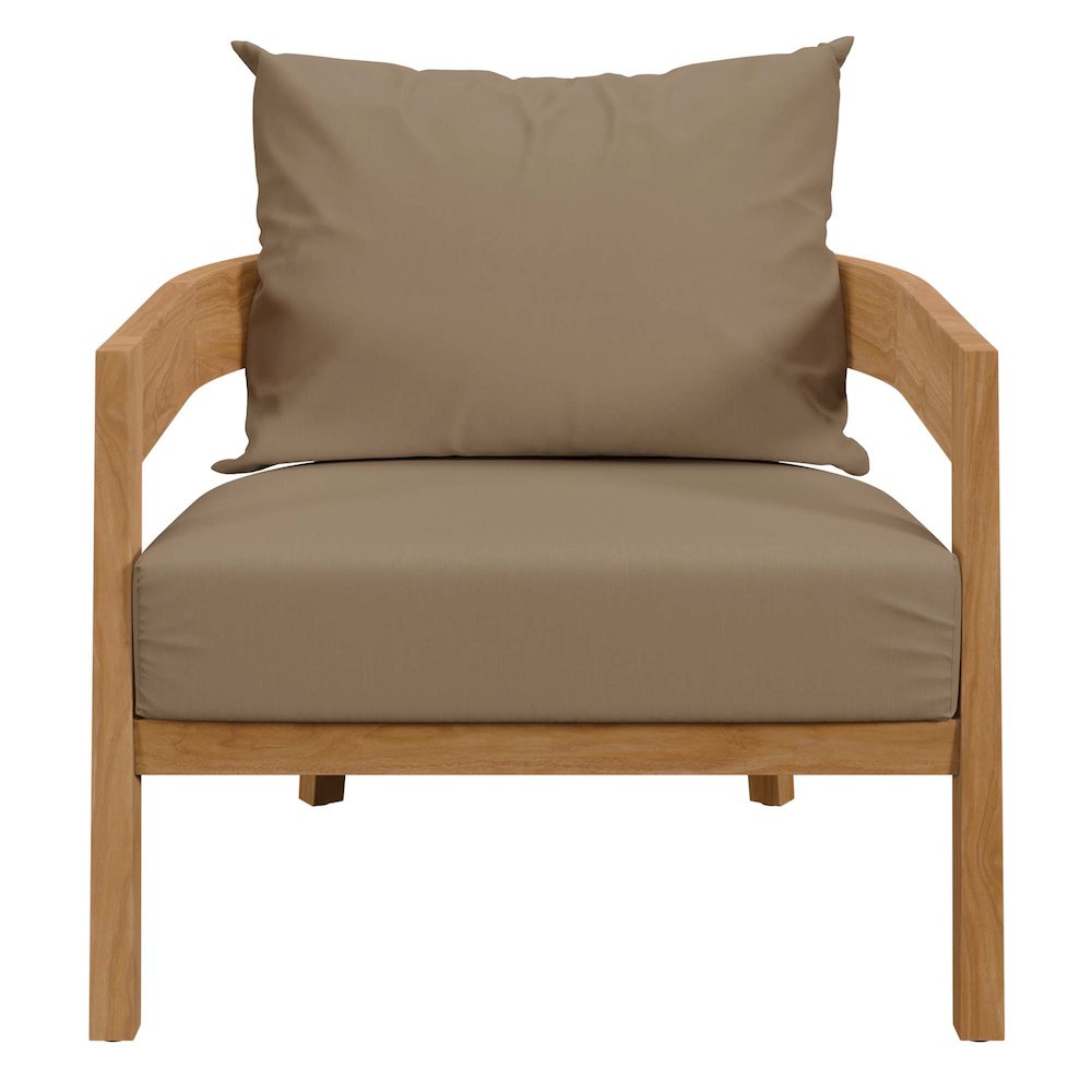 Brisbane 3-Piece Teak Wood Outdoor Patio Set. Picture 7