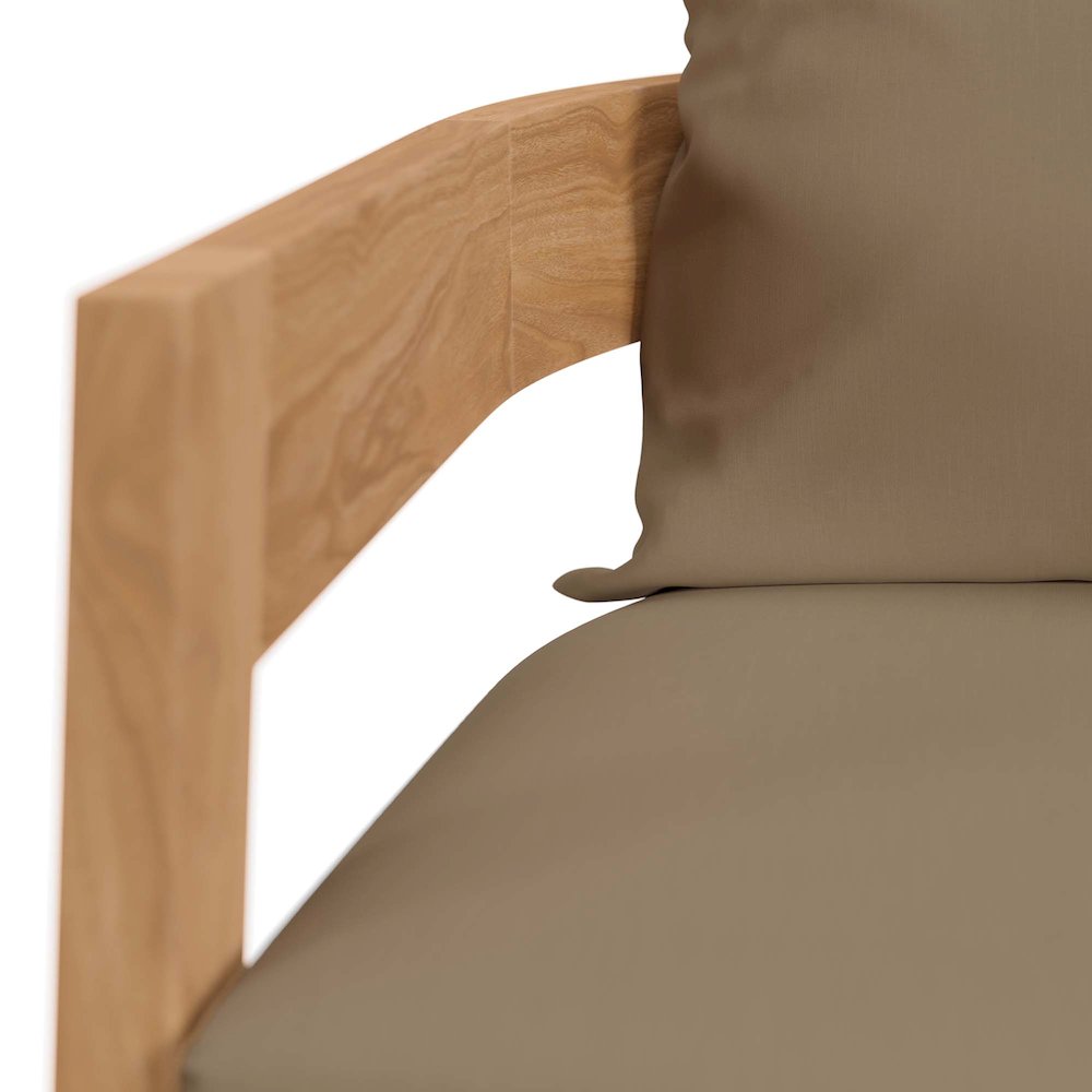Brisbane 3-Piece Teak Wood Outdoor Patio Set. Picture 8
