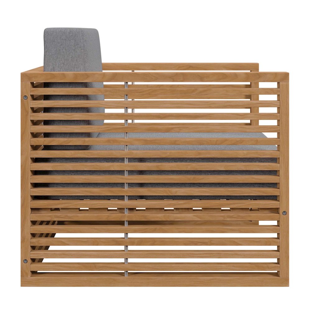 Carlsbad 3-Piece Teak Wood Outdoor Patio Set. Picture 10