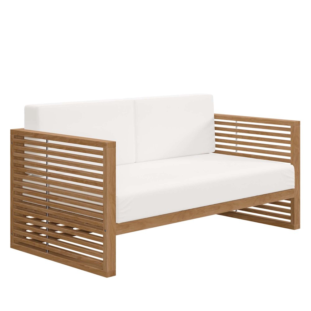 Carlsbad 3-Piece Teak Wood Outdoor Patio Set. Picture 5