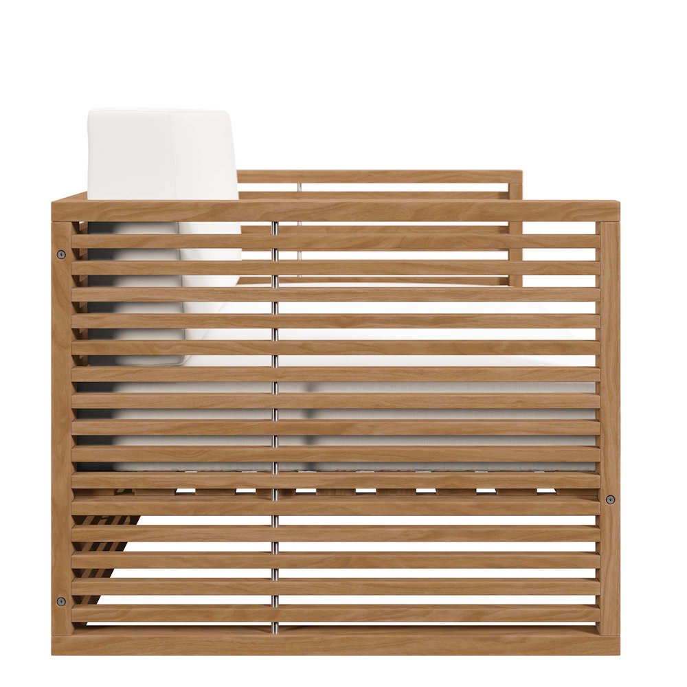 Carlsbad 3-Piece Teak Wood Outdoor Patio Set. Picture 6