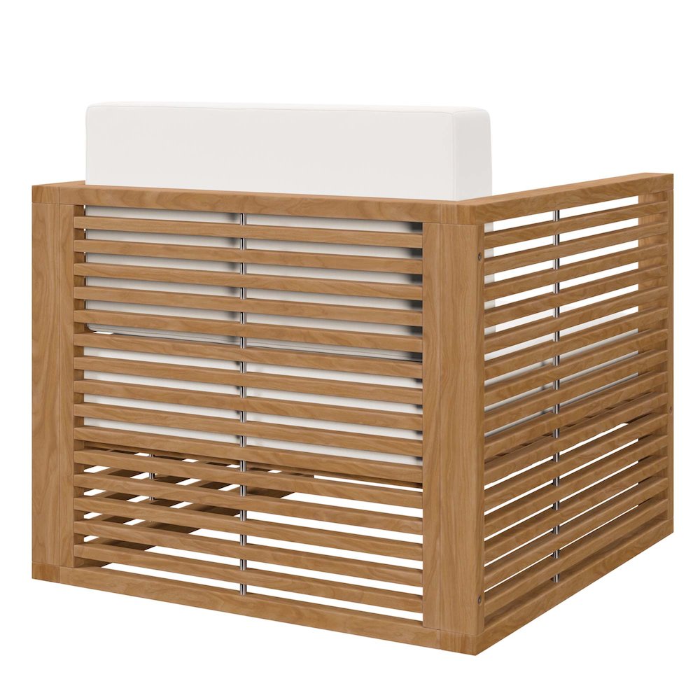 Carlsbad 3-Piece Teak Wood Outdoor Patio Set. Picture 8