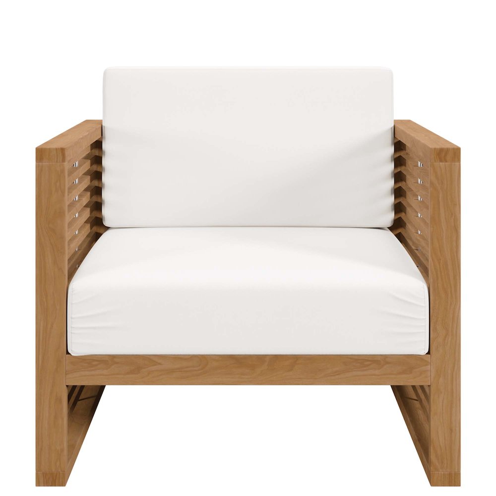 Carlsbad 3-Piece Teak Wood Outdoor Patio Set. Picture 9