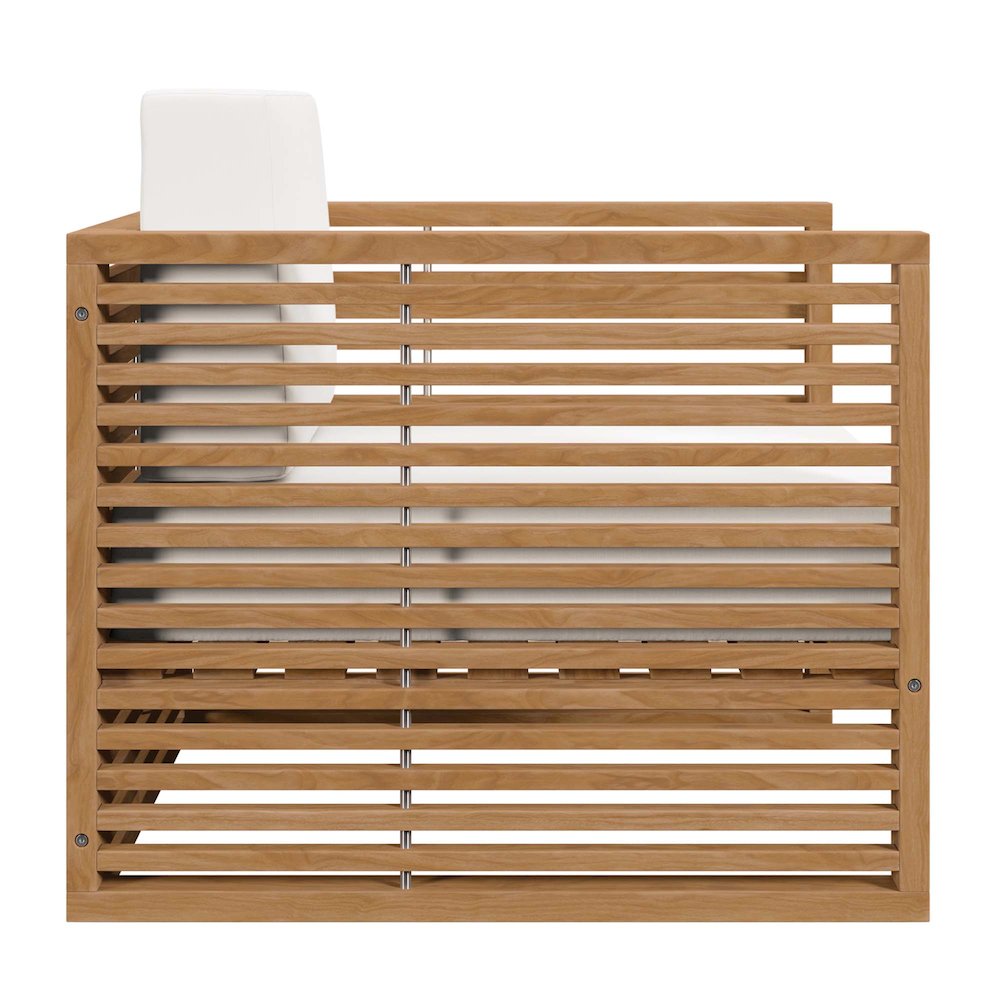 Carlsbad 3-Piece Teak Wood Outdoor Patio Set. Picture 5