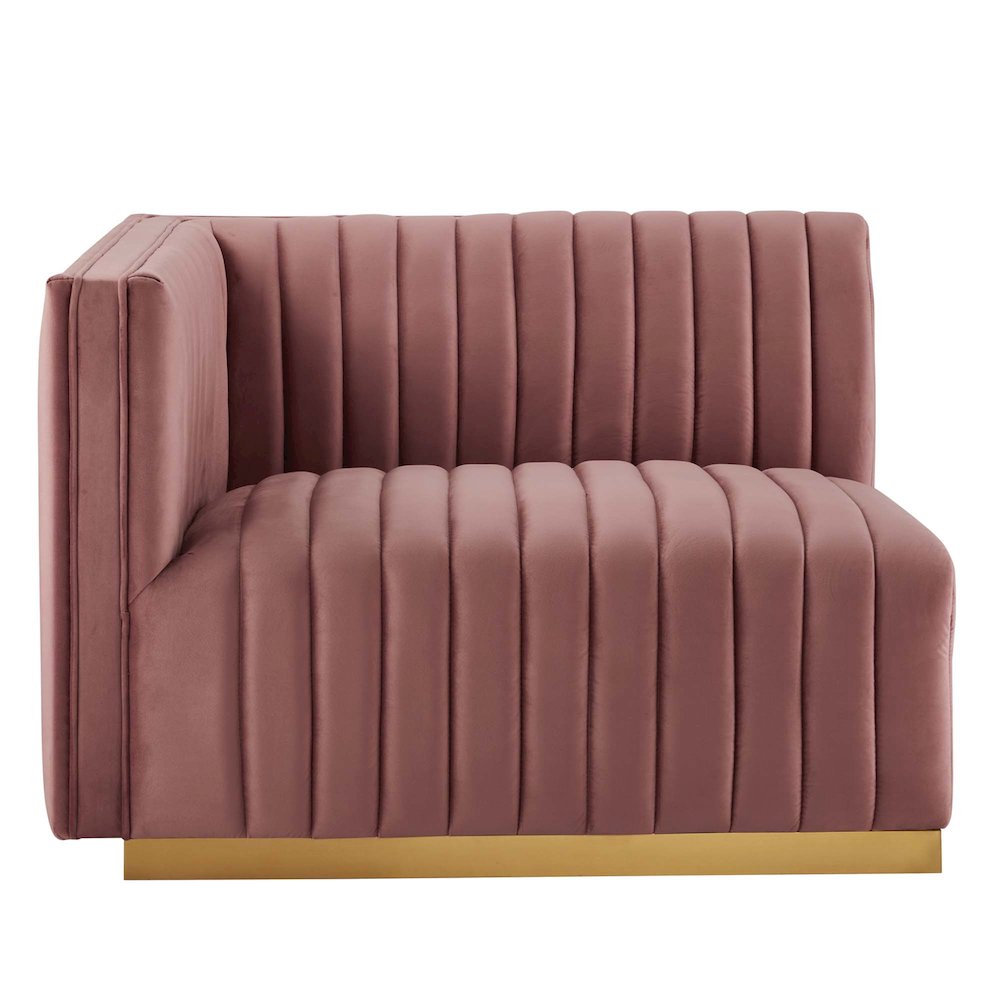 Conjure Channel Tufted Performance Velvet Loveseat. Picture 5