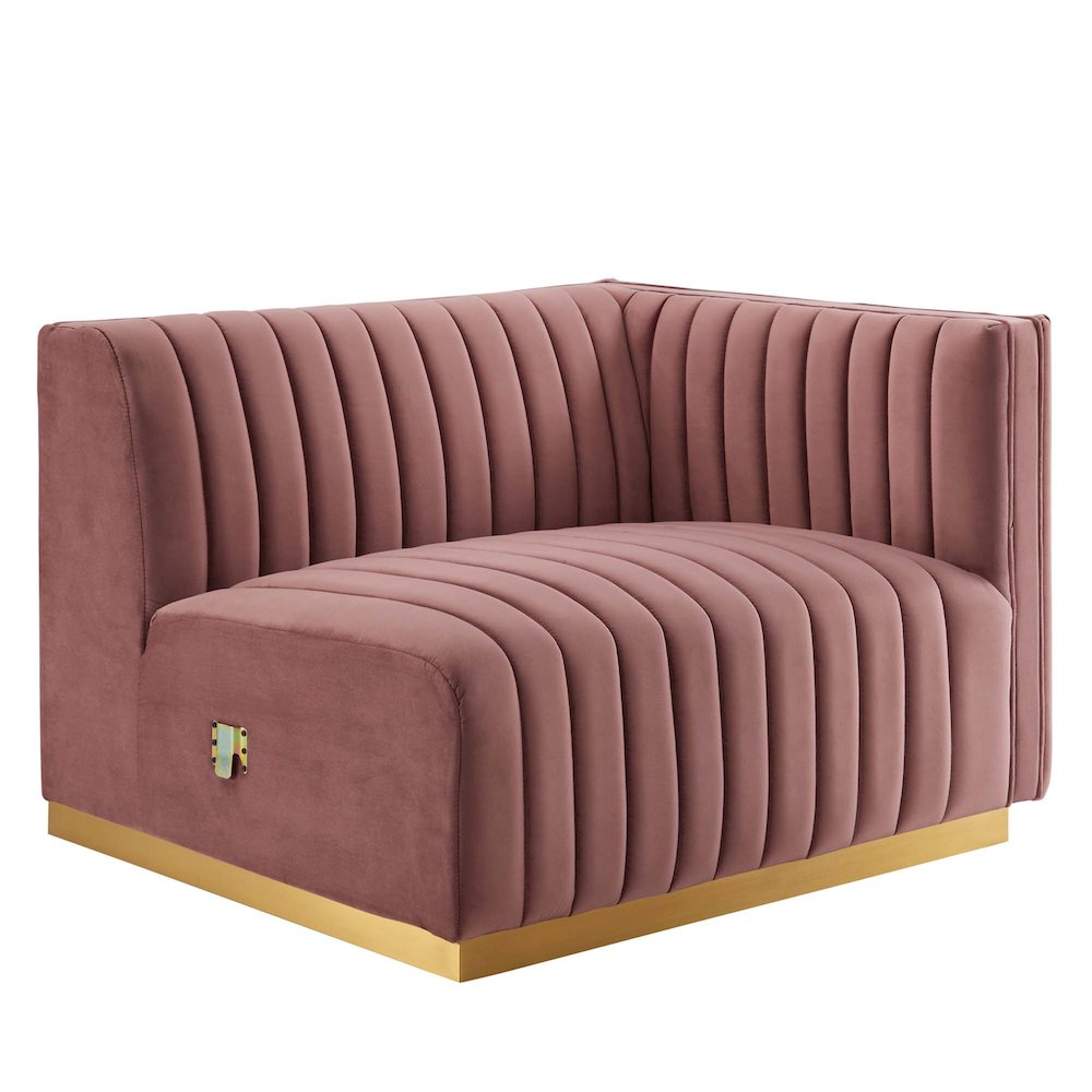 Conjure Channel Tufted Performance Velvet Loveseat. Picture 8