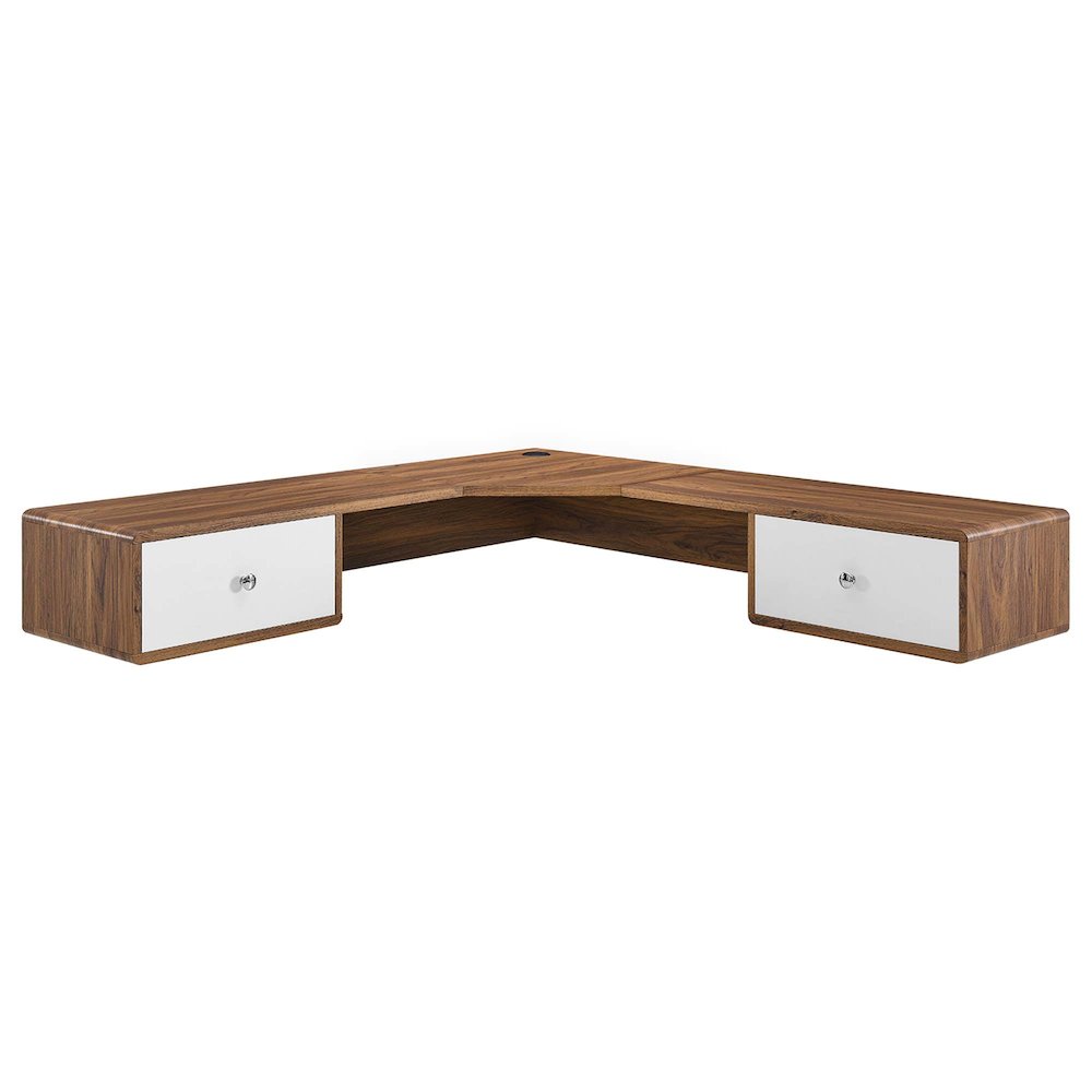 Transmit 55" Wall Mount Corner Wood Office Desk. Picture 3