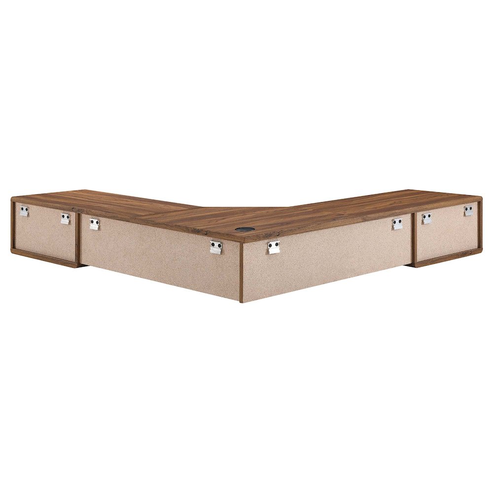 Transmit 55" Wall Mount Corner Wood Office Desk. Picture 4