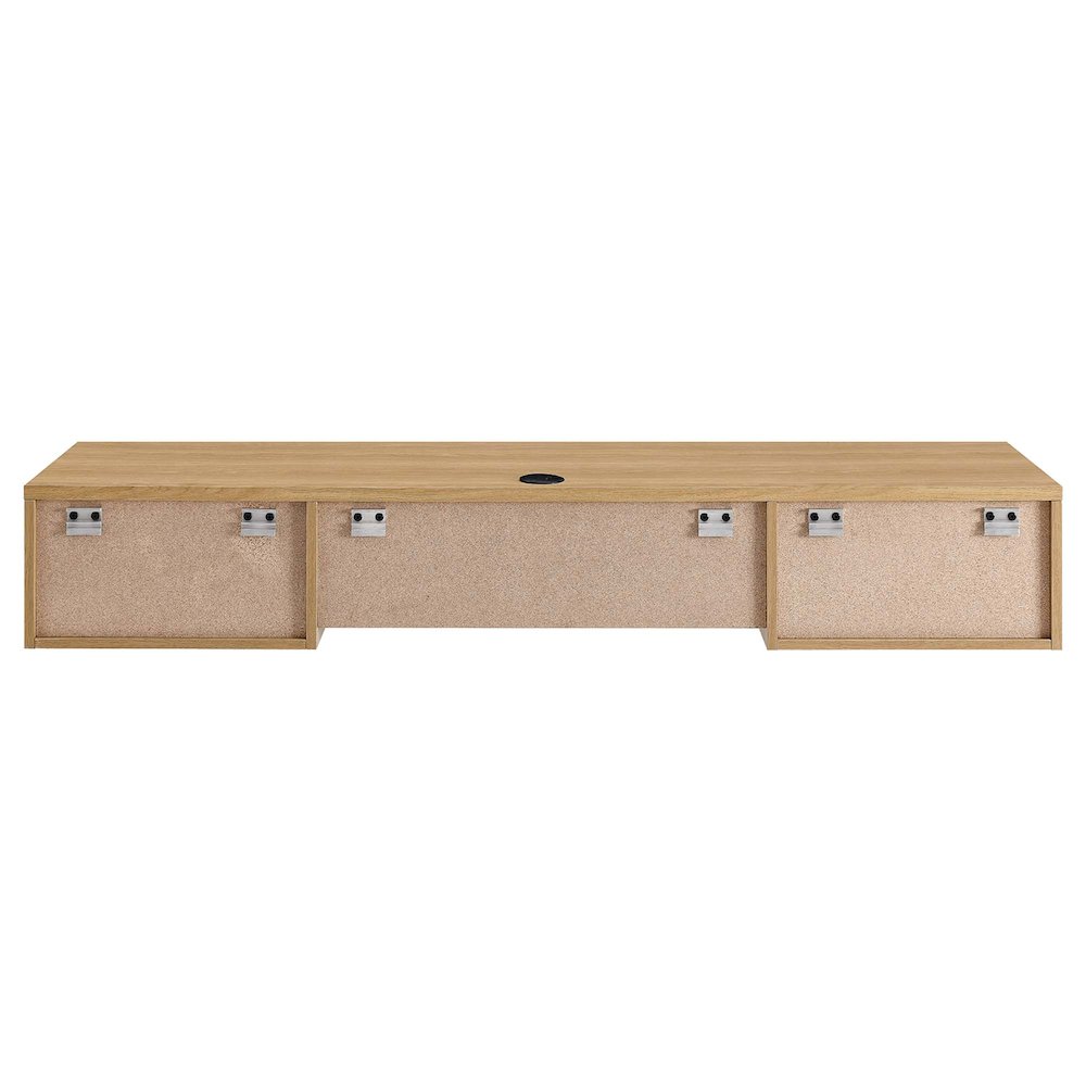 Render Wall Mount Wood Office Desk. Picture 4