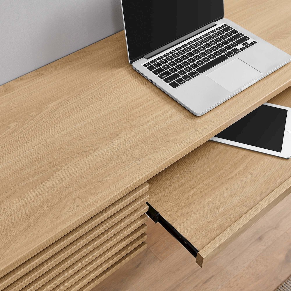 Render Wall Mount Wood Office Desk. Picture 10