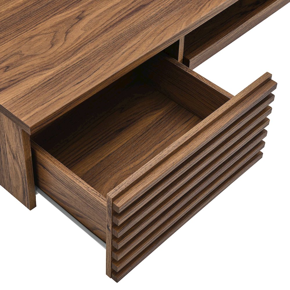 Render Wall Mount Wood Office Desk. Picture 5