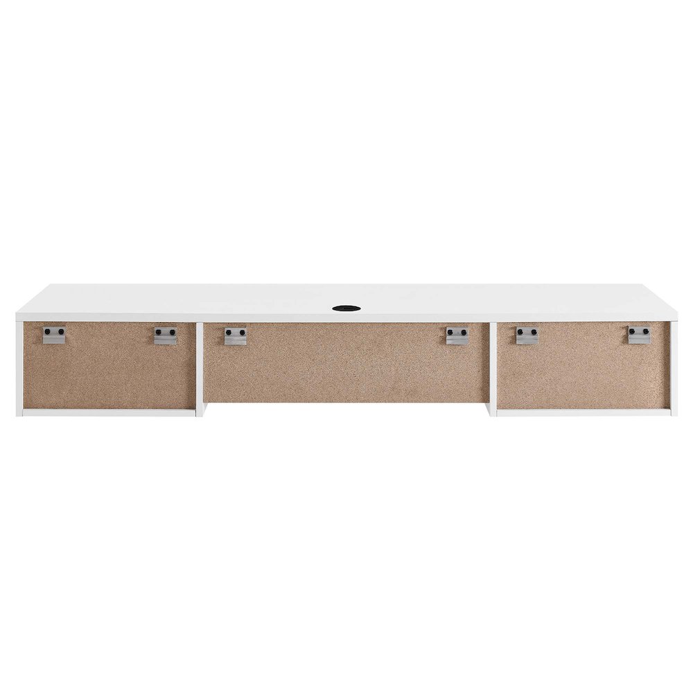 Render Wall Mount Wood Office Desk. Picture 4