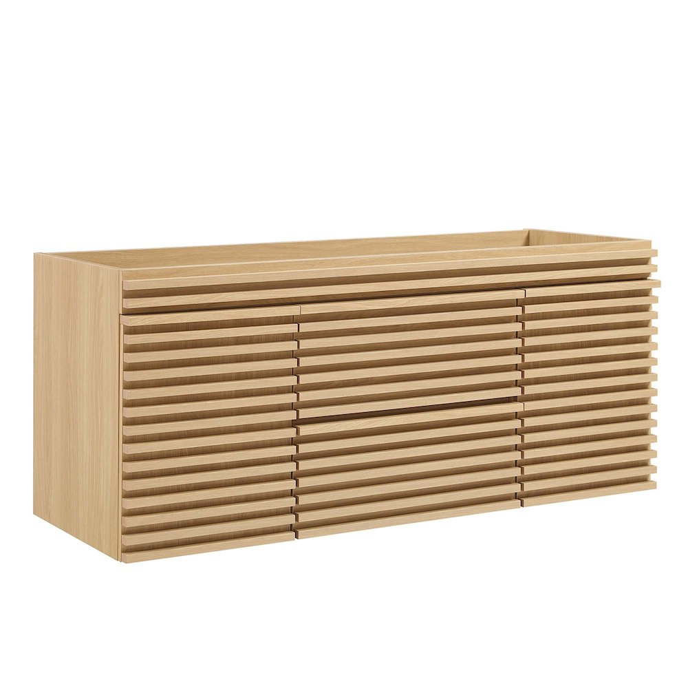Render 48" Single Sink Compatible (Not Included) Bathroom Vanity Cabinet. Picture 1