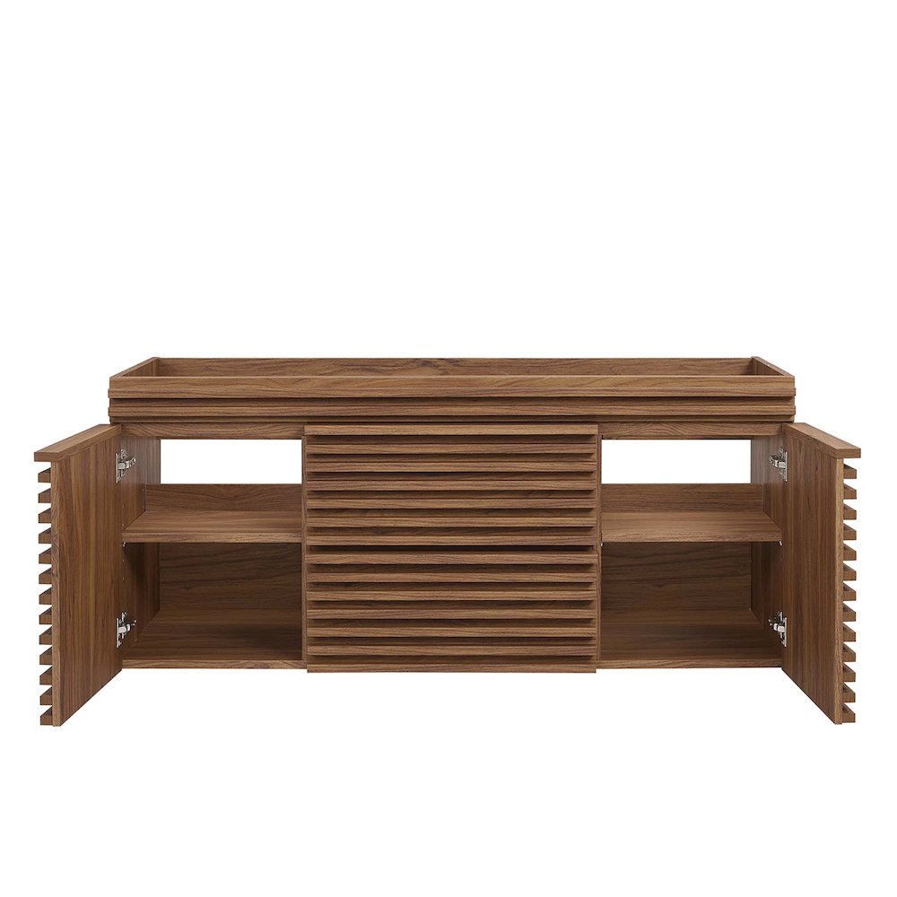 Render 48" Single Sink Compatible (Not Included) Bathroom Vanity Cabinet. Picture 4