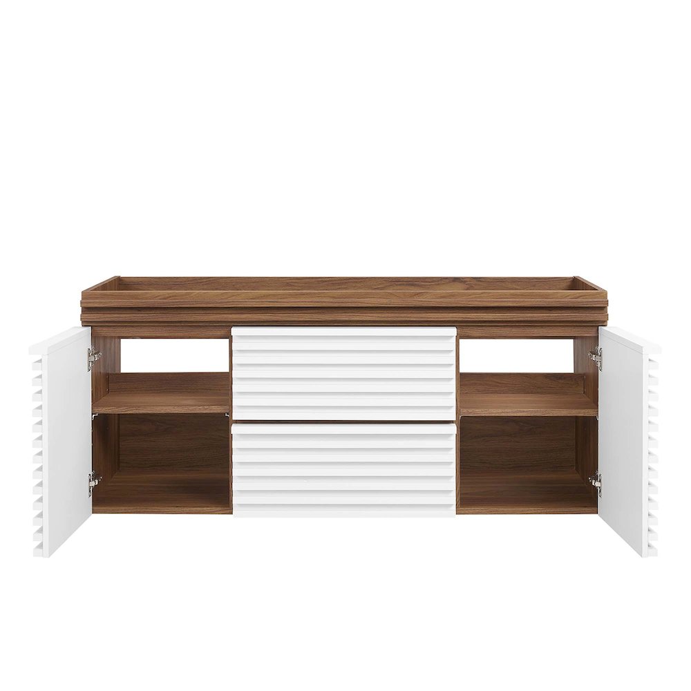 Render 48" Single Sink Compatible (Not Included) Bathroom Vanity Cabinet. Picture 6