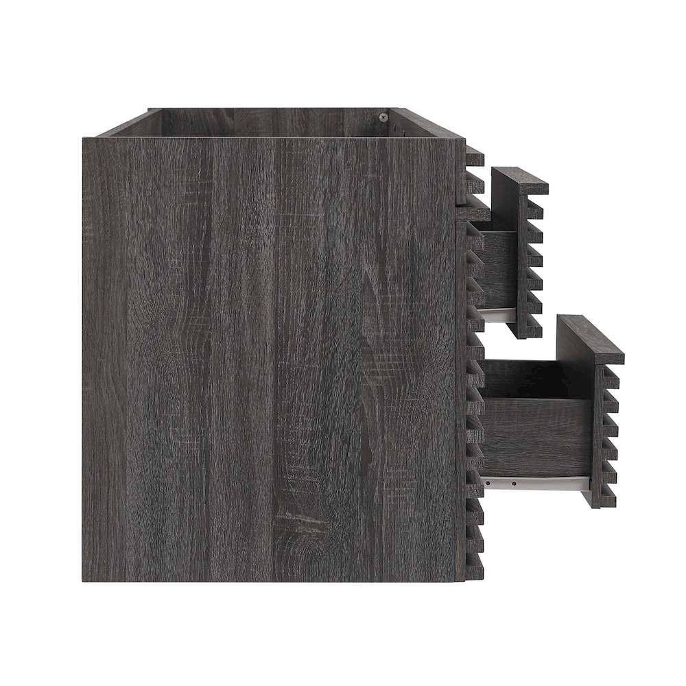 Render 48" Double Sink Compatible (Not Included) Bathroom Vanity Cabinet. Picture 4