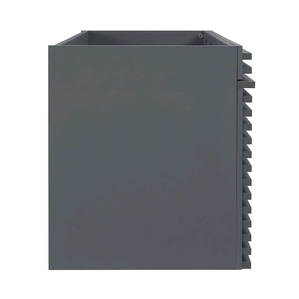 Render 48" Double Sink Compatible (Not Included) Bathroom Vanity Cabinet. Picture 3