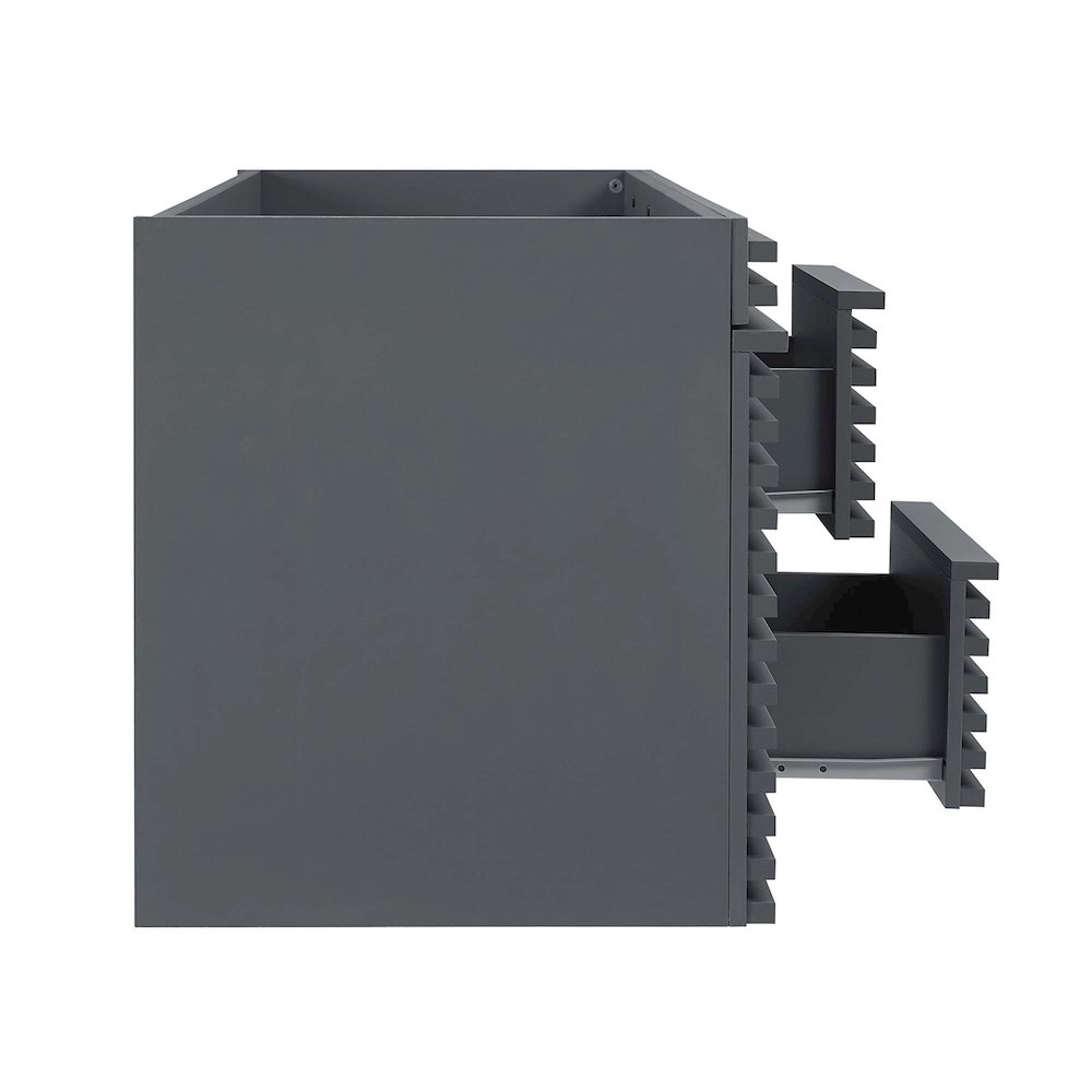Render 48" Double Sink Compatible (Not Included) Bathroom Vanity Cabinet. Picture 4