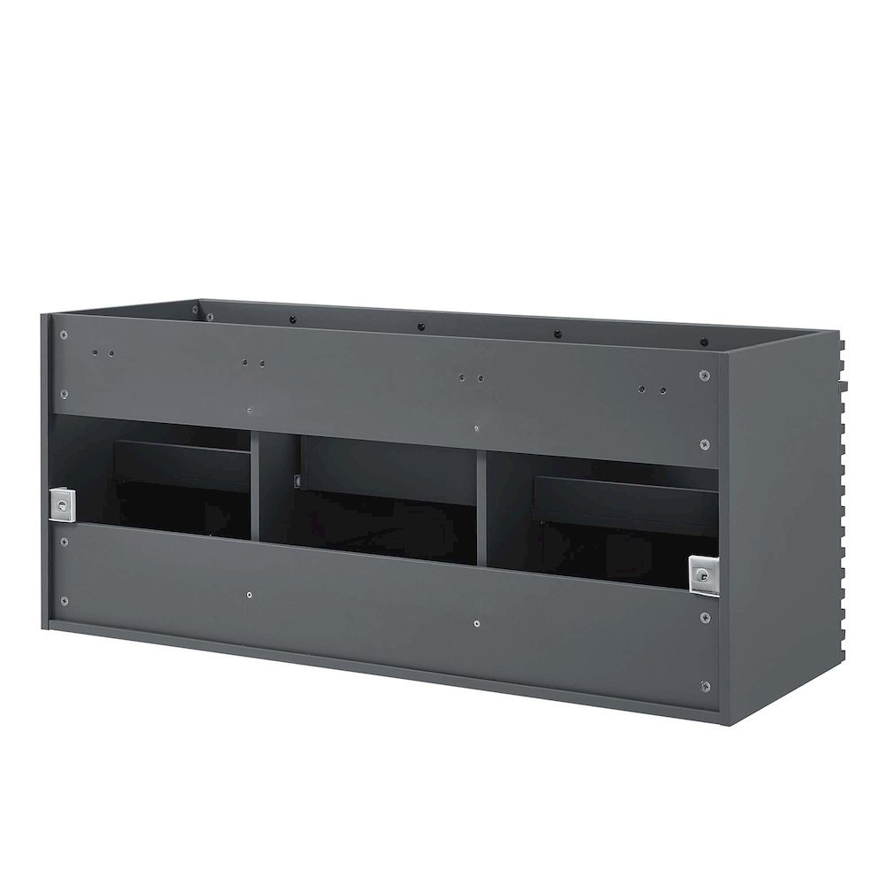 Render 48" Double Sink Compatible (Not Included) Bathroom Vanity Cabinet. Picture 5