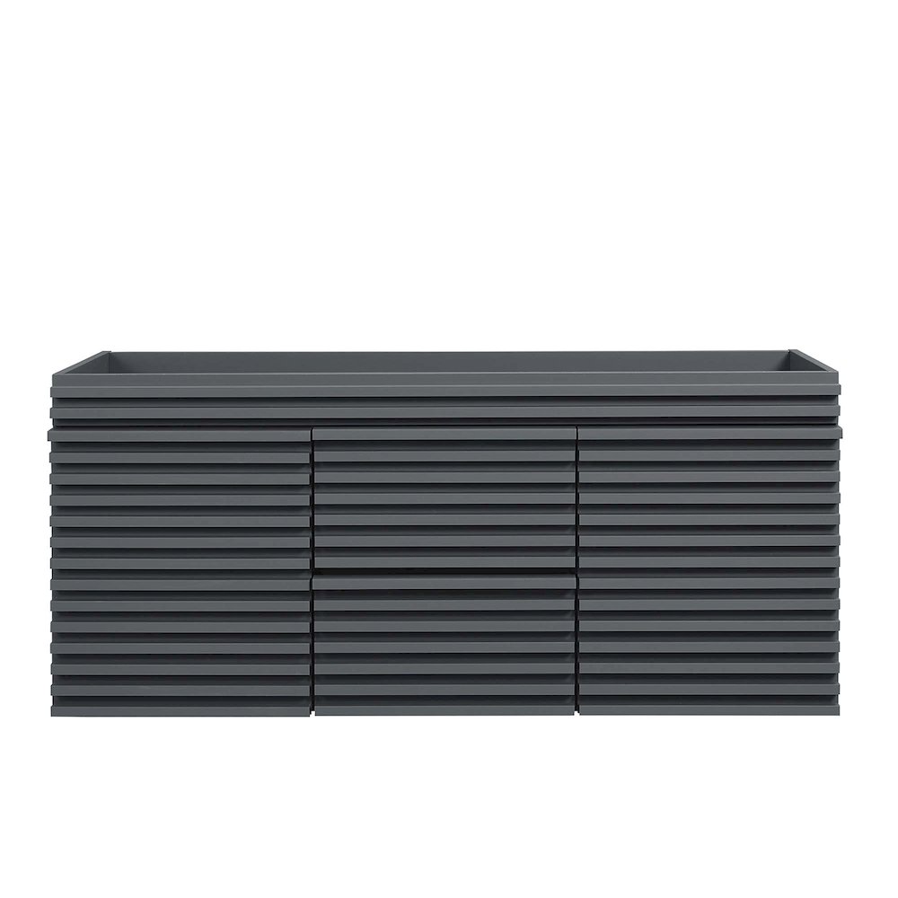 Render 48" Double Sink Compatible (Not Included) Bathroom Vanity Cabinet. Picture 7