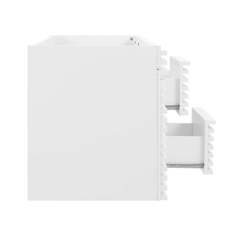 Render 48" Double Sink Compatible (Not Included) Bathroom Vanity Cabinet. Picture 4
