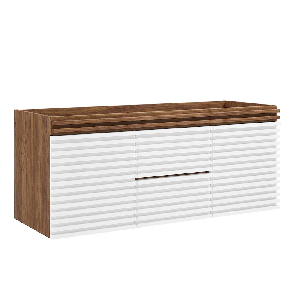 Render 48" Double Sink Compatible (Not Included) Bathroom Vanity Cabinet. Picture 1