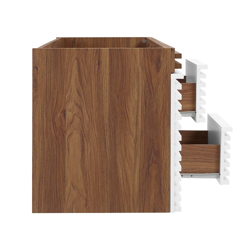 Render 48" Double Sink Compatible (Not Included) Bathroom Vanity Cabinet. Picture 3