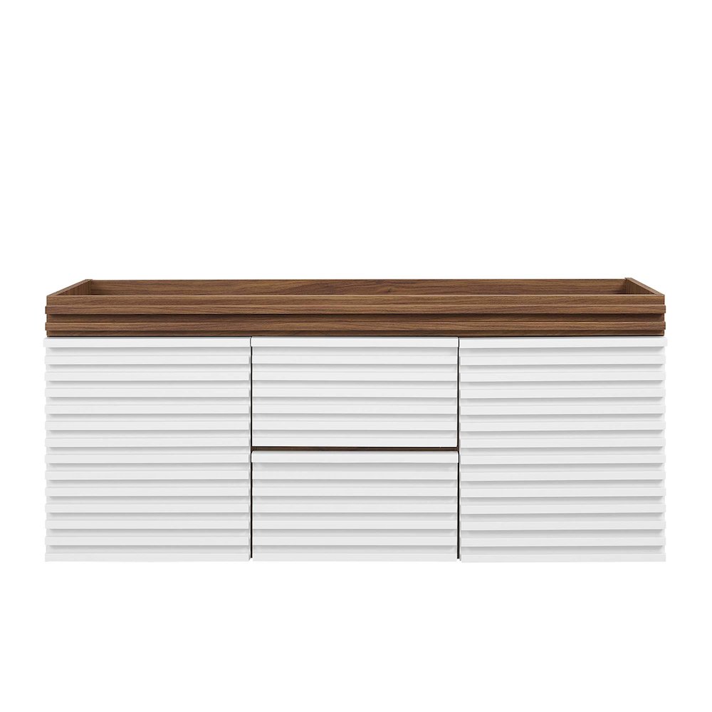 Render 48" Double Sink Compatible (Not Included) Bathroom Vanity Cabinet. Picture 7