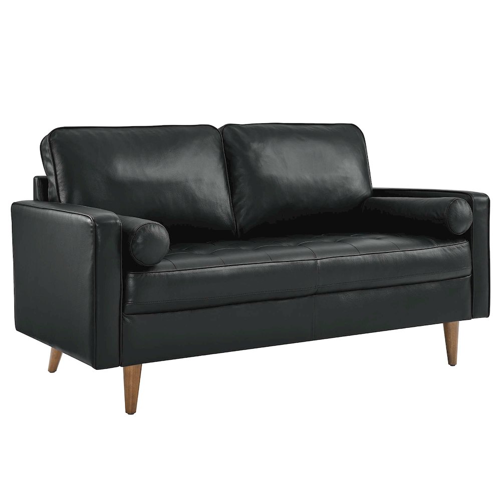 Valour Leather Loveseat. Picture 1