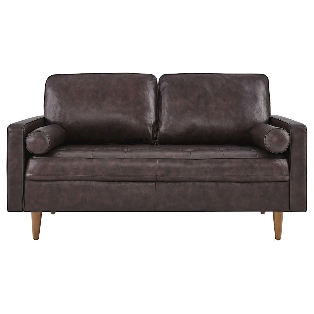 Valour Leather Loveseat. Picture 5