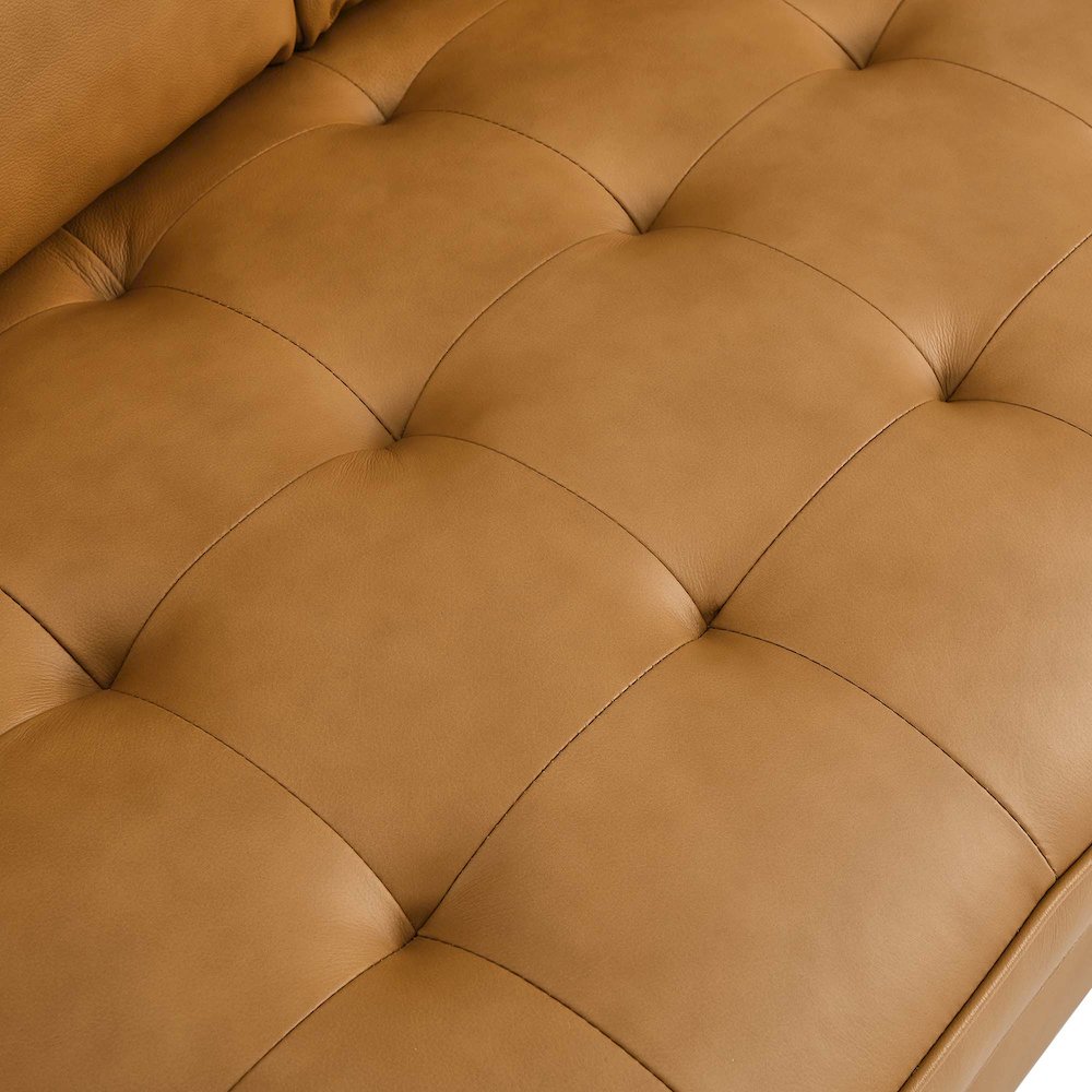 Valour Leather Loveseat. Picture 6