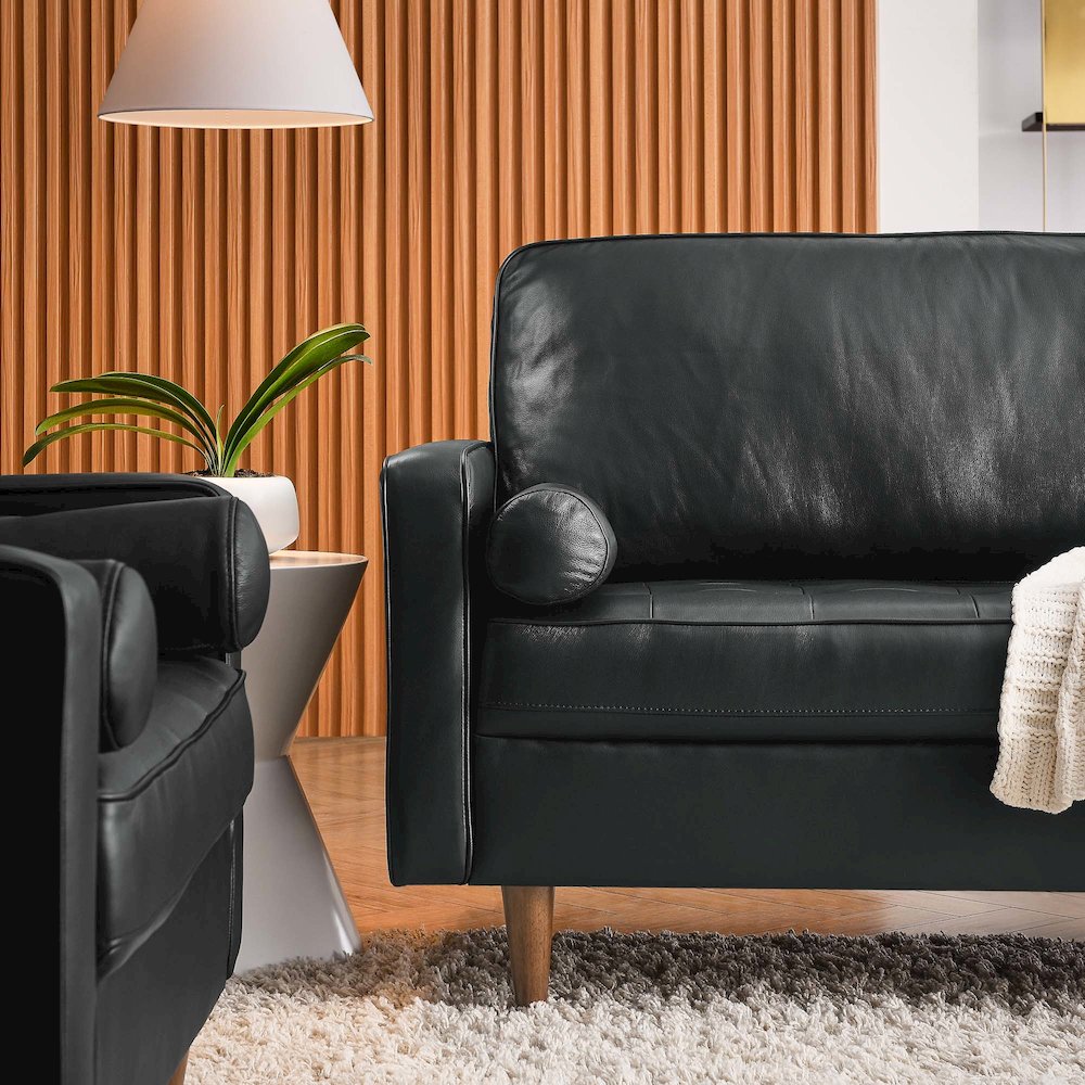 Valour 88" Leather Sofa. Picture 8