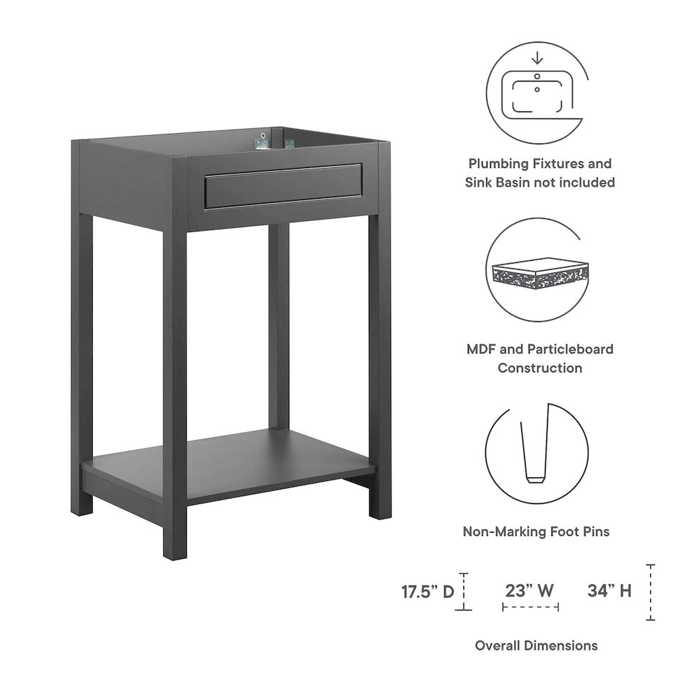 Altura 24" Bathroom Vanity Cabinet (Sink Basin Not Included). Picture 2