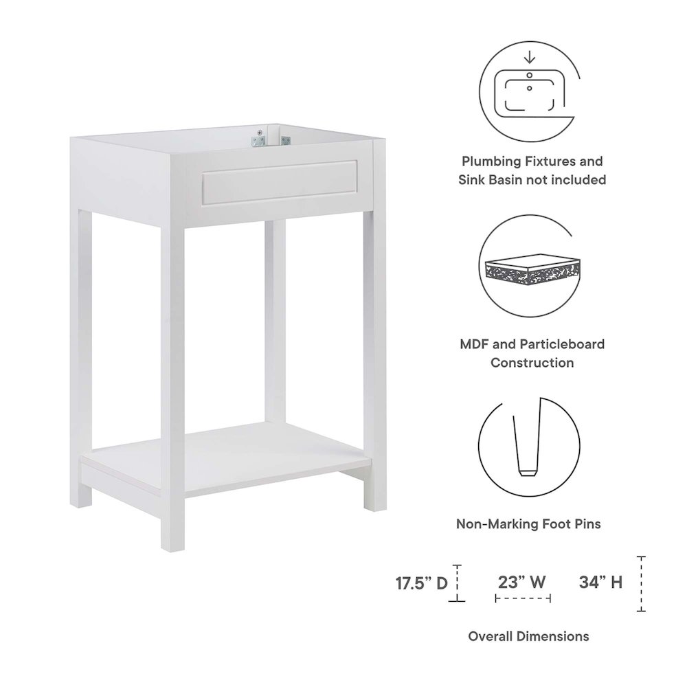 Altura 24" Bathroom Vanity Cabinet (Sink Basin Not Included). Picture 2