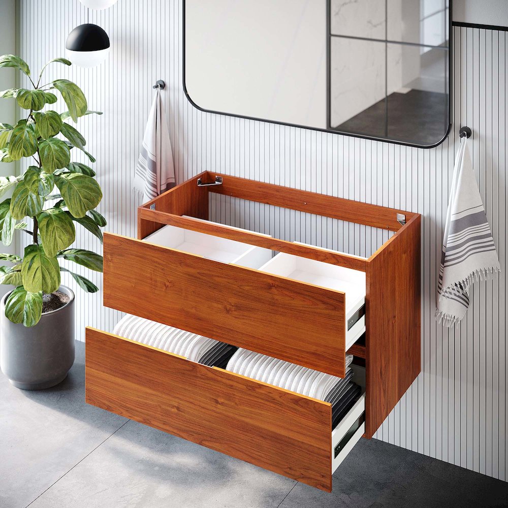 Scenic 36" Wall-Mount Bathroom Vanity Cabinet (Sink Basin Not Included). Picture 9