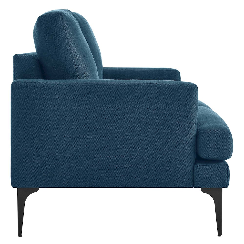 Evermore Upholstered Fabric Loveseat. Picture 3