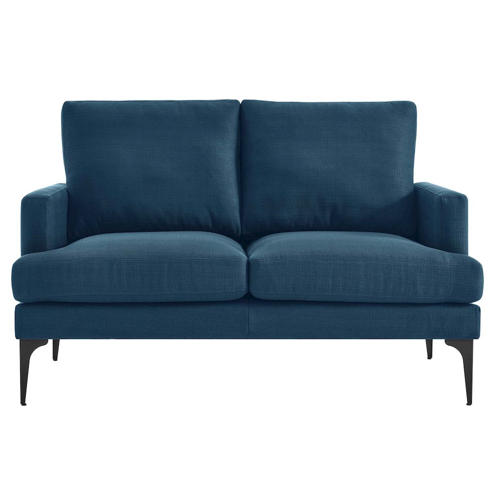 Evermore Upholstered Fabric Loveseat. Picture 4